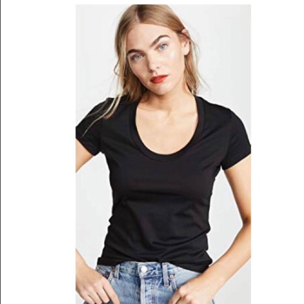 NWT Theory Tiny Scoop Tee -XS